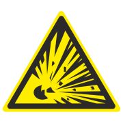 Знак  W02 Взрывоопасно