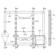Щит открытый ЩПРО 1250х1250х60; в комплекте: с кронштейном- 2шт; пенал кошмы- 1шт